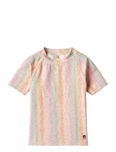 Swim T-Shirt S/S Jackie Wheat Patterned