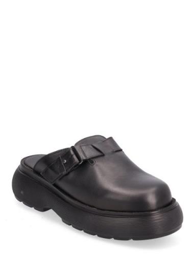 Cloud Clog - Black Leather Garment Project Black