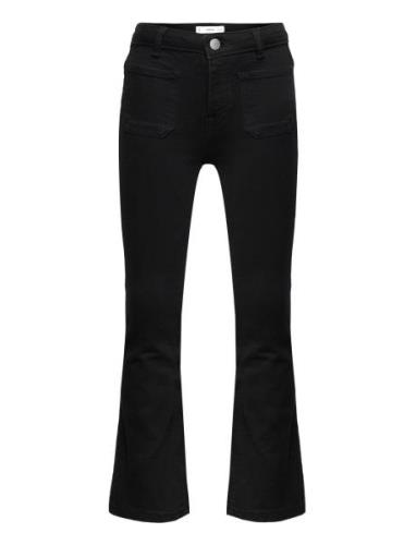 Flared Jeans With Pocket Mango Black