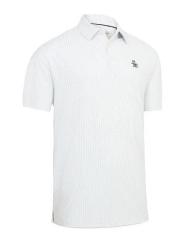 The All-Over Pete Printed Polo Original Penguin Golf White