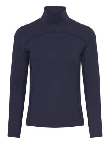 W Lucy Ls Mockneck PUMA Golf Navy