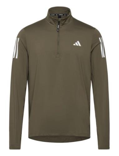 Own The Run Half-Zip Adidas Performance Khaki