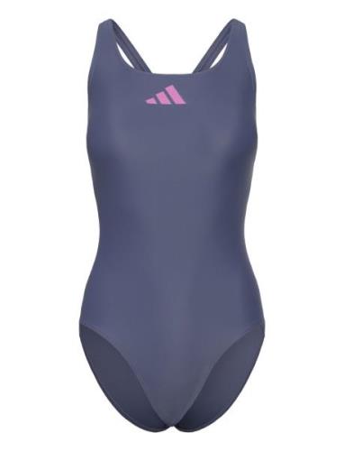 Adidas 3 Bars Swimsuit Adidas Performance Navy