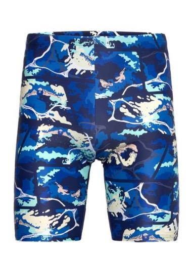 Waves Graphic Swim Jammers Adidas Performance Blue