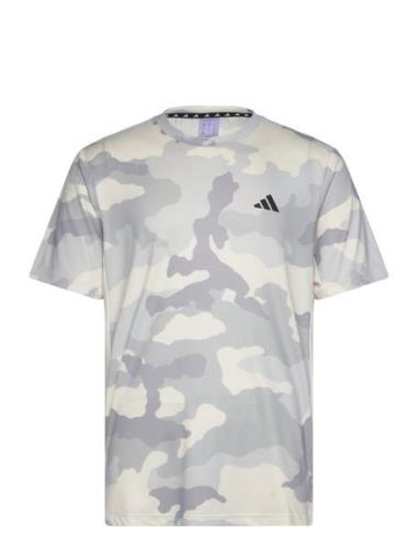 Adidas Train Essentials Camo Aop T-Shirt Adidas Performance Beige