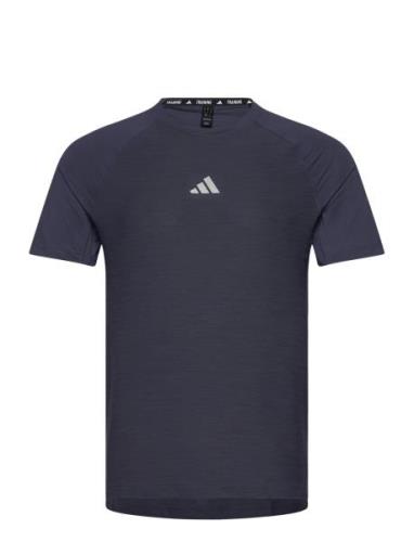 Adidas Gym+ Training 3-Stripes T-Shirt Adidas Performance Navy