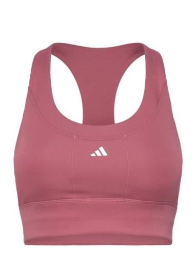 Run Pocket Medium Support Bra Adidas Performance Pink