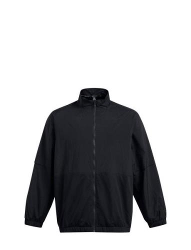 Ua Crinkle Woven Jacket Under Armour Black