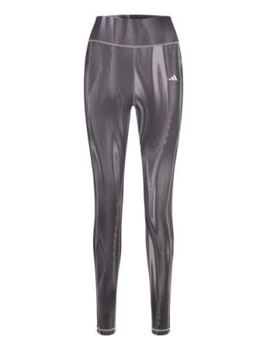 Adidas Optime Full Length Leggings Print Adidas Performance Purple