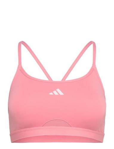 Aeroreact Training 3Stripes Bra Adidas Performance Pink