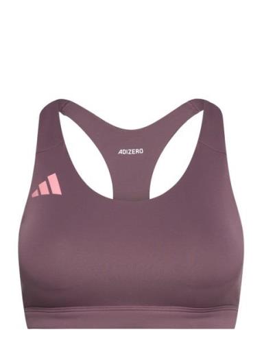 Adizero Essentials Run Medium Support Bra Adidas Performance Purple