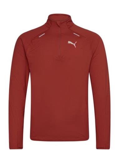 Run Cloudspun 1/4 Zip PUMA Burgundy