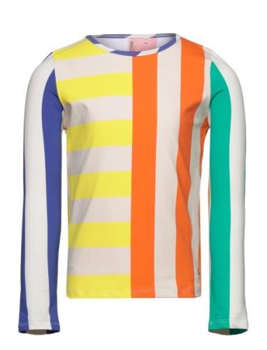 Multicolor Stripes Swim T-Shirt Bobo Choses Patterned