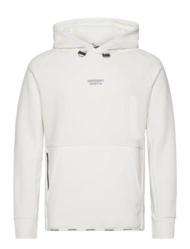 Sport Tech Logo Loose Hood Superdry Sport White