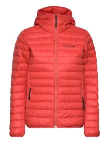 W Down Liner Hood Jacket Peak Performance Red