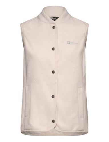 Light Curl Vest W Jack Wolfskin Beige