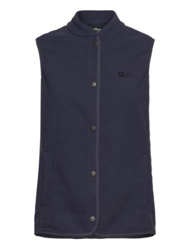 Light Curl Vest W Jack Wolfskin Blue