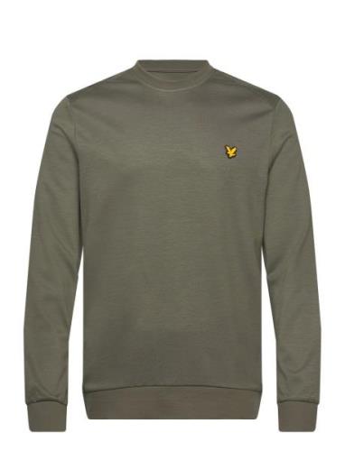 Crew Neck Fly Fleece Lyle & Scott Sport Khaki