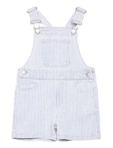 Denim Dungarees Stripes Mango Blue