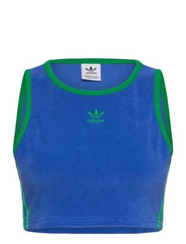 Terry Crop Tank Adidas Originals Blue