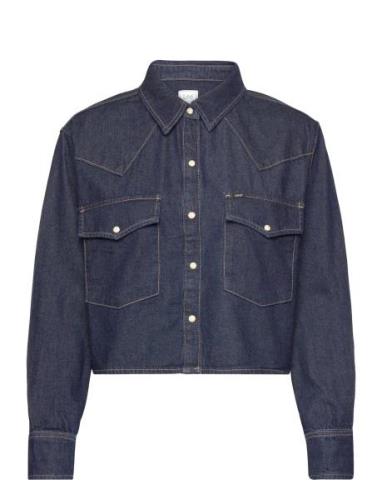 Cropped Western Shirt Lee Jeans Navy