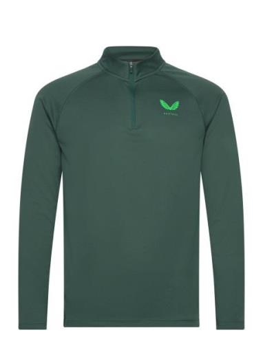 Lightweight 1/4 Zip Castore Green