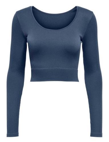 Onpjaia Life Un Ls 2-Waycrop Seam Top Only Play Navy