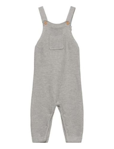 Cotton Knit Dungarees Mango Grey