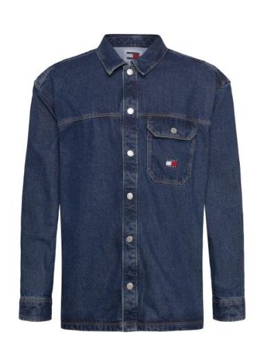 Tjm Essential Denim Overshirt Tommy Jeans Blue