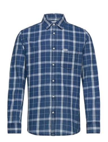 1 Pkt Shirt Wrangler Blue