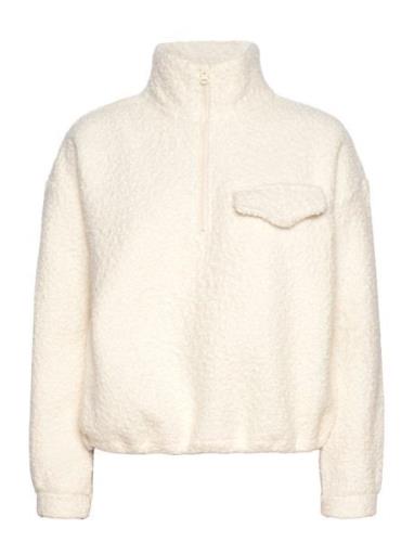 Florrie W Sherpa Half Zip Athlecia Cream