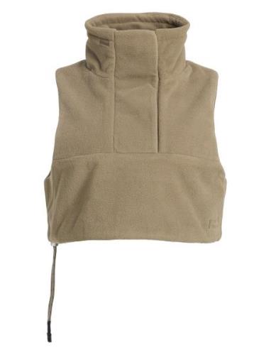 Polar Fleece Collar Vest Campfire Rethinkit Beige