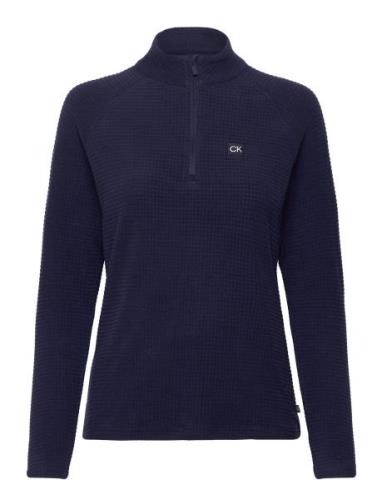 Lantanas Textured 1/4 Zip Calvin Klein Golf Navy