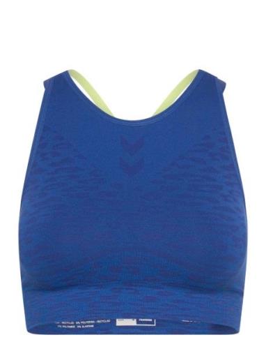 Hmlmt Leo Seamless Sports Bra Hummel Blue