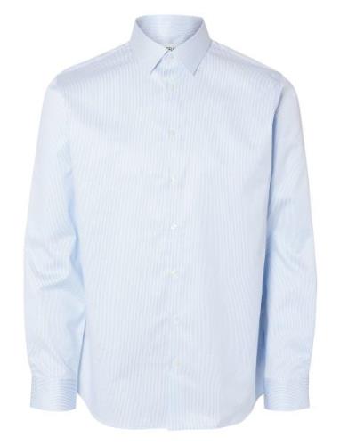 Slhslimethan Shirt Ls Classic Noos Selected Homme Blue