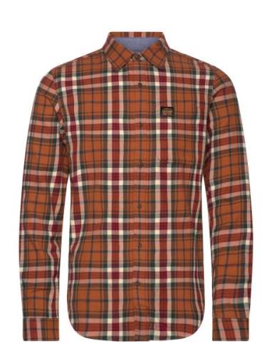 L/S Cotton Lumberjack Shirt Superdry Orange