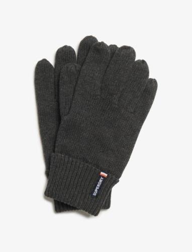 Essential Logo Knitted Gloves Superdry Grey