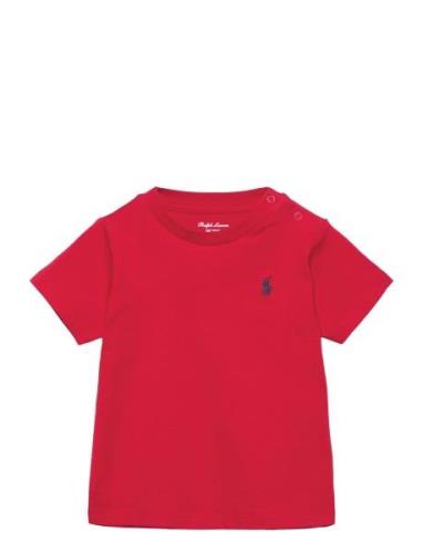 Cotton Jersey Crewneck Tee Ralph Lauren Baby Red