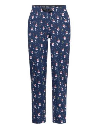 X-Mas Pyjama Pants Lindbergh Blue