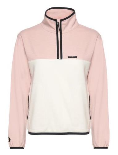 Popover 1/2 Zip Top Converse Pink