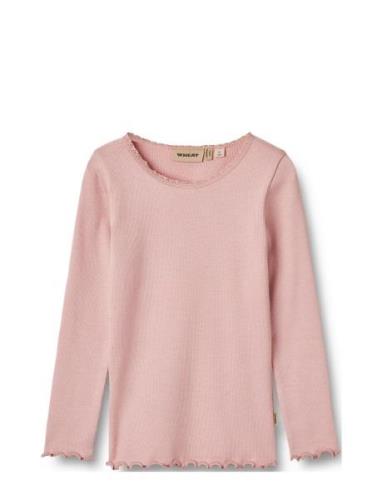 Rib T-Shirt L/S Reese Wheat Pink