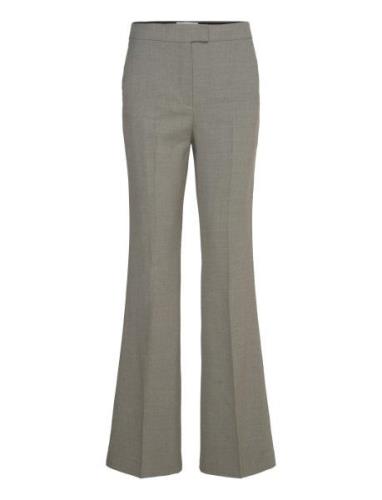 Flared Suit Trousers Mango Grey