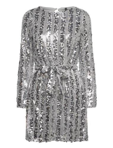 Vmefa Ls Short Dress Jrs Vero Moda Silver