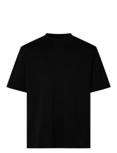 Slhrelax-Dani Ss Interlock Tee Ex Selected Homme Black