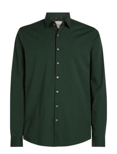 Poplin Stretch Slim Shirt Calvin Klein Green