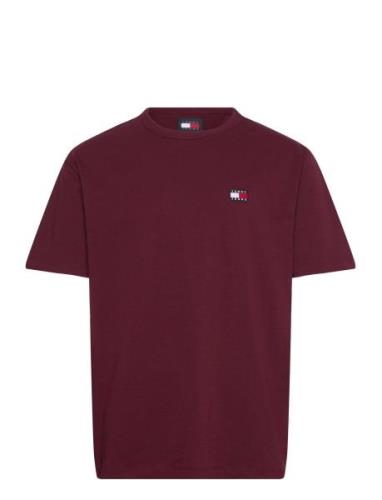 Tjm Reg Badge Tee Ext Tommy Jeans Burgundy