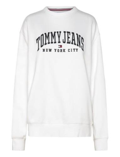 Tjw Rlx Varsity Crew Tommy Jeans White