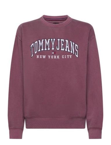 Tjw Rlx Varsity Crew Tommy Jeans Burgundy