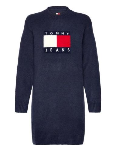 Tjw Mlnge Flag Sweater Dress Ext Tommy Jeans Navy