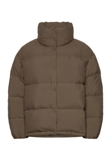 Relaxed Puffer Calvin Klein Jeans Brown